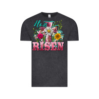 Vintage Black he is risen cross easter Vintage Tee - BarkalooDesign