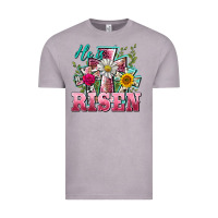 Vintage Zinc he is risen cross easter Vintage Tee - BarkalooDesign