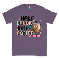 Lavender half baddie half coffee Classic Tee - MaliasSmallBusiness