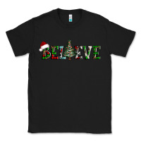 Black believe Christmas tree Classic Tee - AdoDesignShop