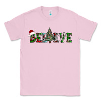 Bubblegum Pink believe Christmas tree Classic Tee - AdoDesignShop