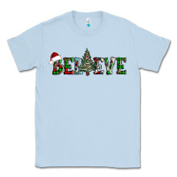 Dusty Blue believe Christmas tree Classic Tee - AdoDesignShop