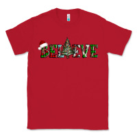 Red believe Christmas tree Classic Tee - AdoDesignShop