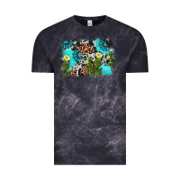 Cloud Black cactus gemstone background Vintage Tee - AdoDesignShop