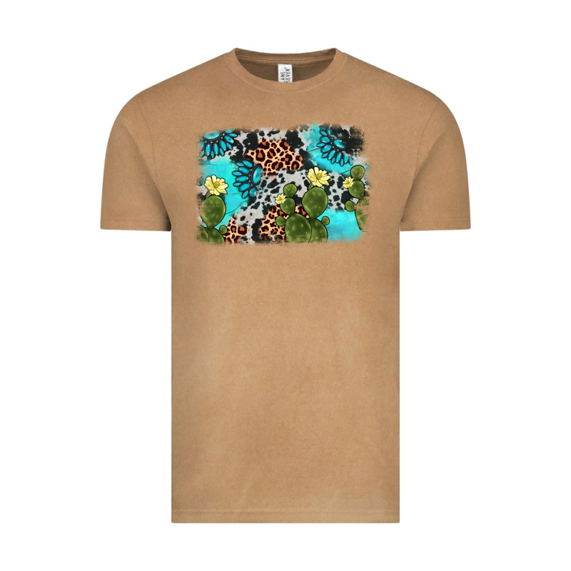 Cactus Gemstone Background Vintage Tee by AdoDesignShop | Teevron