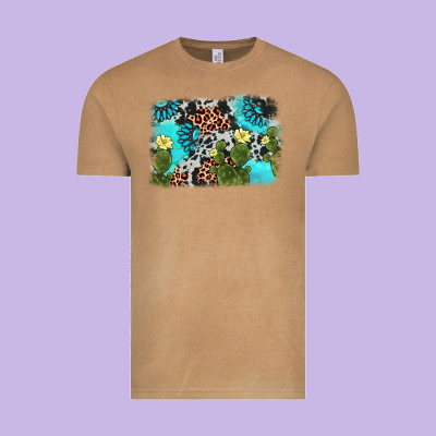 Cactus Gemstone Background Vintage Tee Designed By Adodesignshop