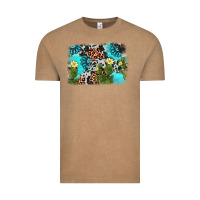 Vintage Coffee cactus gemstone background Vintage Tee - AdoDesignShop