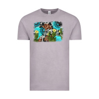Vintage Zinc cactus gemstone background Vintage Tee - AdoDesignShop