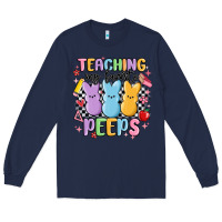 Navy teaching my favorite peeps Long Sleeve Tee - MaliasSmallBusiness