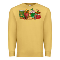Antique Gold Tacos Coffee Cups Premium Sweatshirt - texasbilliewilder