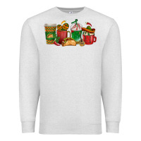 Oatmeal Heather Tacos Coffee Cups Premium Sweatshirt - texasbilliewilder