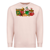 Pale Pink Tacos Coffee Cups Premium Sweatshirt - texasbilliewilder