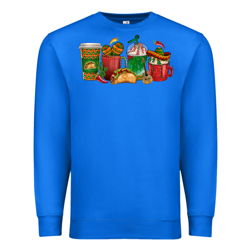 Tacos Coffee Cups Premium Sweatshirt by texasbilliewilder | Teevron