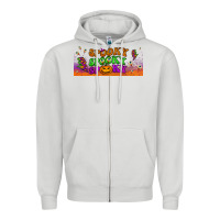 Dove Grey spooky  libbey glass Zipper Hoodie - BundleAndBundleShop