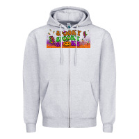 Heather Grey spooky  libbey glass Zipper Hoodie - BundleAndBundleShop