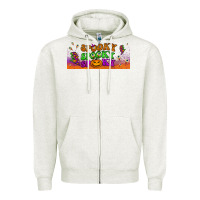 Oatmeal Heather spooky  libbey glass Zipper Hoodie - BundleAndBundleShop