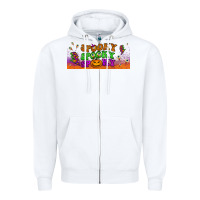 White spooky  libbey glass Zipper Hoodie - BundleAndBundleShop
