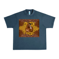 Midnight Navy horse Urban Heavy Tee - BarkalooDesign