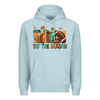 Blue Mist Tis' the season Fall Premium Hoodie - NancyCooperArtShop