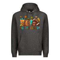 Charcoal Heather Tis' the season Fall Premium Hoodie - NancyCooperArtShop