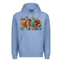 Colony Blue Tis' the season Fall Premium Hoodie - NancyCooperArtShop