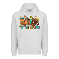 Dove Grey Tis' the season Fall Premium Hoodie - NancyCooperArtShop