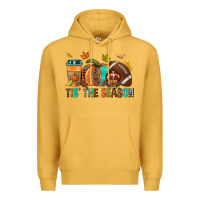 Mustard Tis' the season Fall Premium Hoodie - NancyCooperArtShop