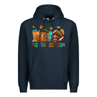 Navy Tis' the season Fall Premium Hoodie - NancyCooperArtShop