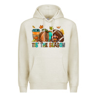 Oatmeal Heather Tis' the season Fall Premium Hoodie - NancyCooperArtShop