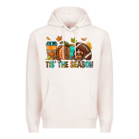 Pale Pink Tis' the season Fall Premium Hoodie - NancyCooperArtShop