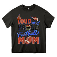 Asphalt loud and proud football mom Heavy Core Tee - Zillion Design Studio