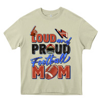 Mossy loud and proud football mom Heavy Core Tee - Zillion Design Studio