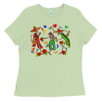 Matcha mexican skeletons Ladies Tee - Zillion Design Studio