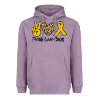 Lavender Peace Love Cure Heavyweight Hoodie - Bettercallsaul