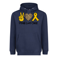 Navy Peace Love Cure Heavyweight Hoodie - Bettercallsaul