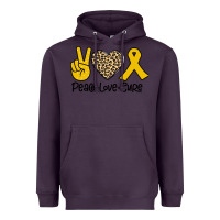 Plum Peace Love Cure Heavyweight Hoodie - Bettercallsaul