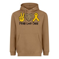 Toasted Coconut Peace Love Cure Heavyweight Hoodie - Bettercallsaul