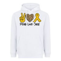 White Peace Love Cure Heavyweight Hoodie - Bettercallsaul