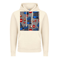 Vintage Artic scissor lift seamless pattern Vintage Hoodie - BundleAndBundleShop