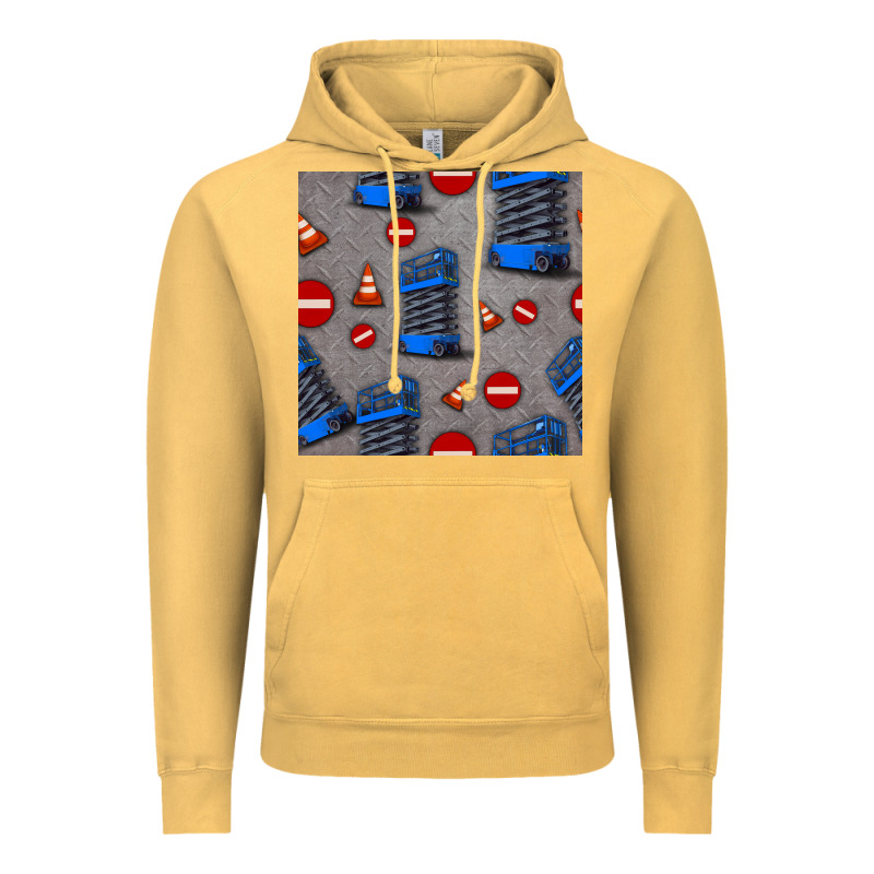 Scissor Lift Seamless Pattern Vintage Hoodie by BundleAndBundleShop | Teevron