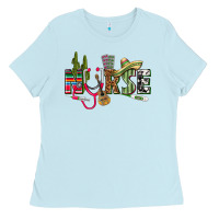 Baby Blue Mexican Nurse Ladies Tee - texasbilliewilder
