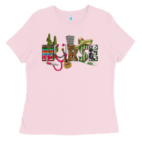Bubblegum Pink Mexican Nurse Ladies Tee - texasbilliewilder