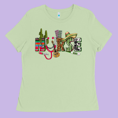 Mexican Nurse Ladies Tee Designed By Texasbilliewilder