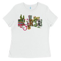 White Mexican Nurse Ladies Tee - texasbilliewilder