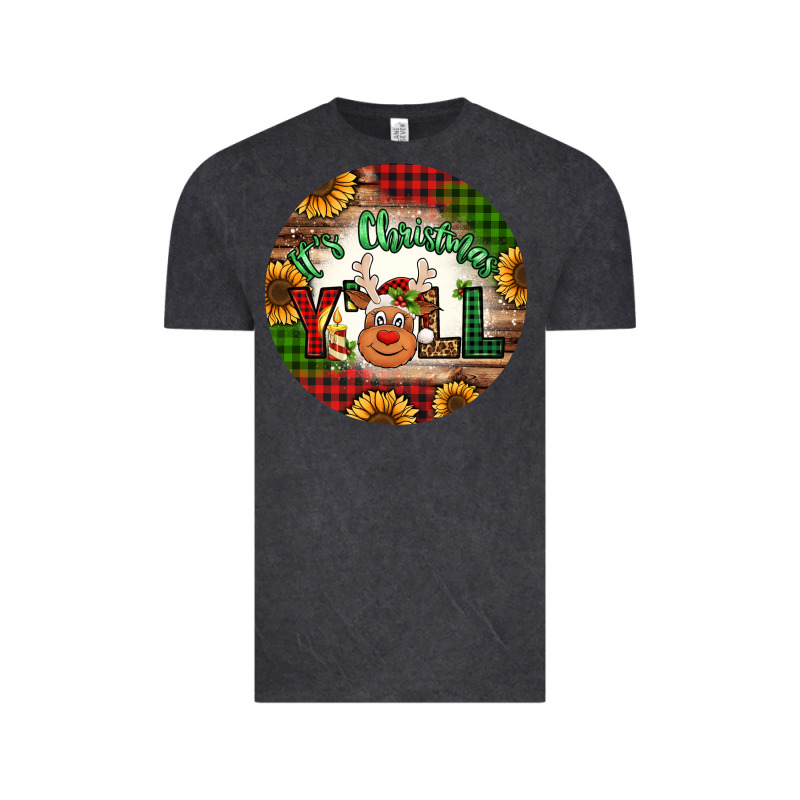 It's Christmas Y'all Reindeer Christmas Vintage Tee by Jasminsmagicworld | Teevron