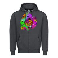 Smoke halloween patch 1 Zipper Hoodie - BundleAndBundleShop
