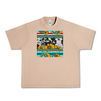 Burro sunflower cowhide serape coaster Urban Heavy Tee - BarkalooDesign