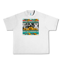 Lunar Rock sunflower cowhide serape coaster Urban Heavy Tee - BarkalooDesign