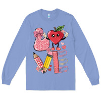 Colony Blue love teacher Long Sleeve Tee - MaliasSmallBusiness