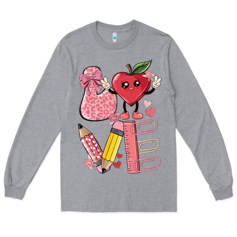 Love Teacher Long Sleeve Tee by MaliasSmallBusiness | Teevron
